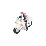 Fig. Newly-Weds on a Motorcycle 11.5 cm