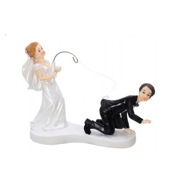 Fig. Newly-Weds with Fishing Rod 13 cm