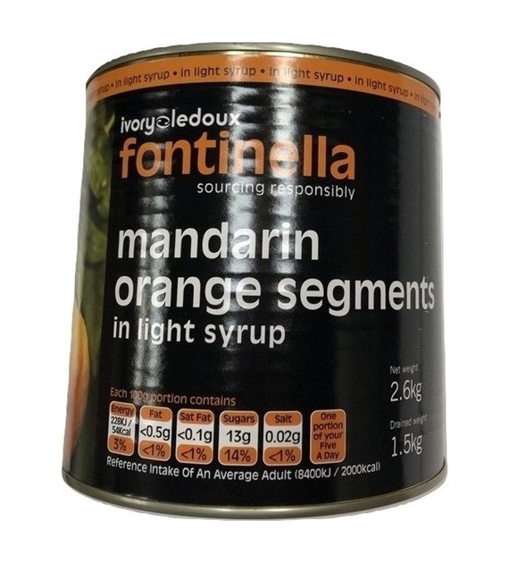Mandarins Segments In Syrup 6x 2.65 kg