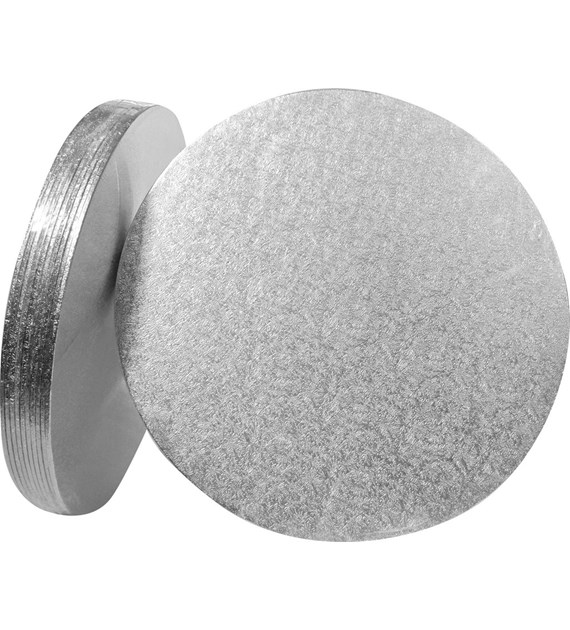 Round Double Thick Card (7'') 10's silver