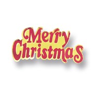 Motto-Merry Christmas-Paper-Red/Gld-76mm