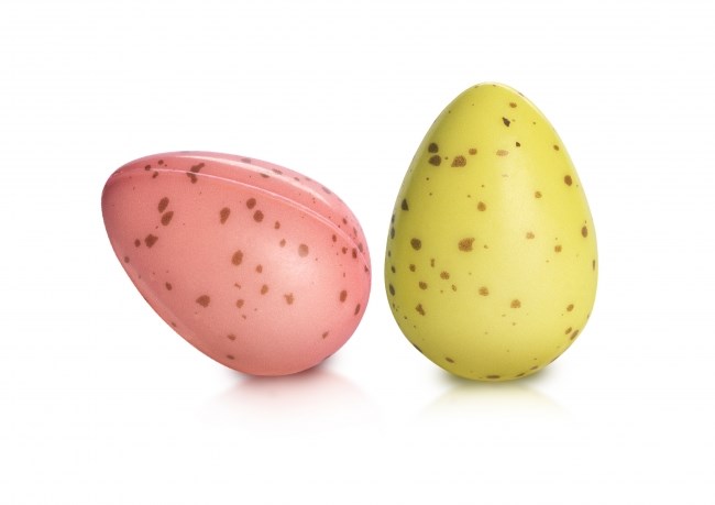 Choc. Decor. Easter Hollow Eggs Dots set 25x36 mm (96 pc)
