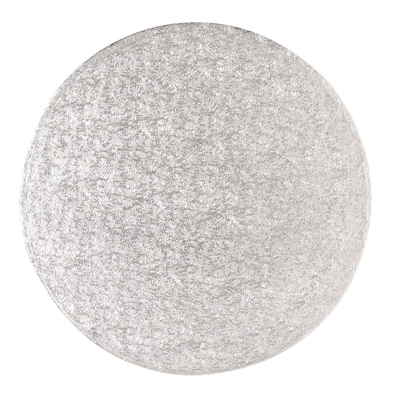 Round Single Thick Card (10'') 25's silver